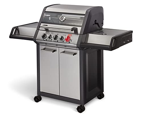 Enders® Gasgrill MONROE PRO 3 SIK TURBO, 3-Edelstahlbrenner, Seitenkocher, Infrarot-Backburner, PanoVision Sicht, HEAT RANGE™-Brenner, SWITCH GRID™, 800 °C TURBO ZONE™, SIMPLE CLEAN™ #8376