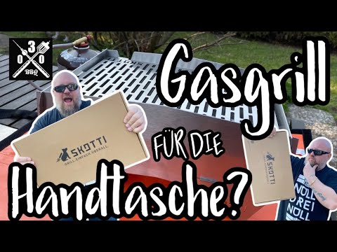 Mini Mini Mini Gasgrill - SKOTTI - kann der was ? UNBOXING und Test - 030 BBQ