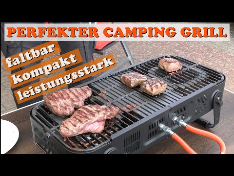 Der PERFEKTE Camping Grill: faltbarer Gasgrill, kompakt und leistungsstark!